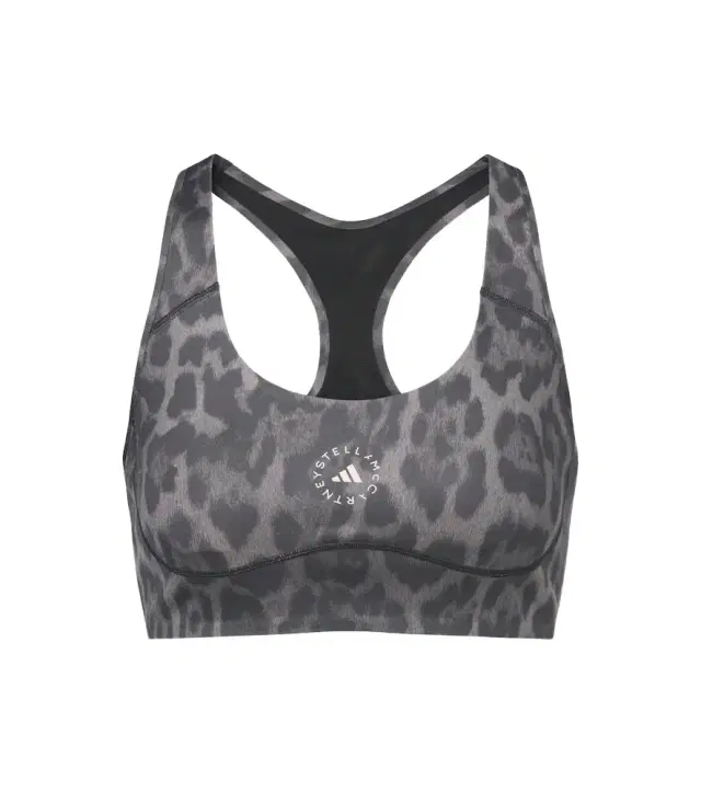 adidas by Stella McCartney Logo leopard-print sports bra