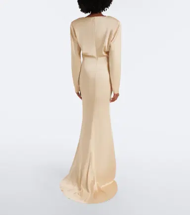 Stella McCartney Draped satin gown | Thumbnail 4 Stella McCartney Draped satin gown | Thumbnail 4
