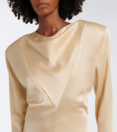 Stella McCartney Draped satin gown | Thumbnail 5 Stella McCartney Draped satin gown | Thumbnail 5