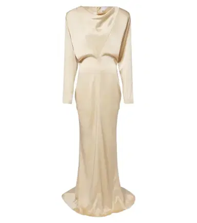 Stella McCartney Draped satin gown | Thumbnail 1 Stella McCartney Draped satin gown | Thumbnail 1