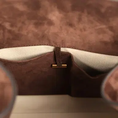 The Row The Row Soft Margaux 15 Bag Mocha Suede Gold Hardware | Thumbnail 12 The Row The Row Soft Margaux 15 Bag Mocha Suede Gold Hardware | Thumbnail 12