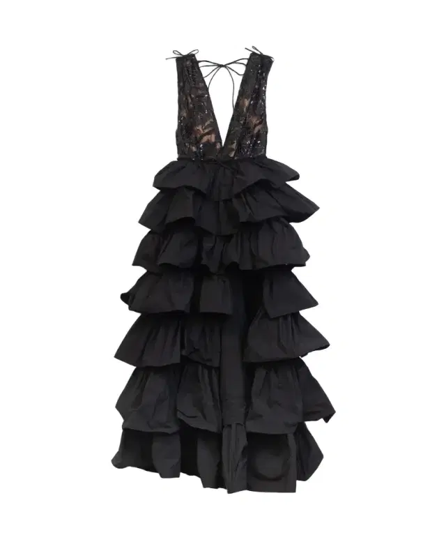 Aknvas The Etta gown in lace and taffeta