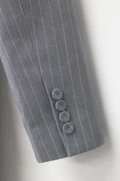 Aknvas The Zoe blazer dress in grey pinstripe | Thumbnail 4 Aknvas The Zoe blazer dress in grey pinstripe | Thumbnail 4