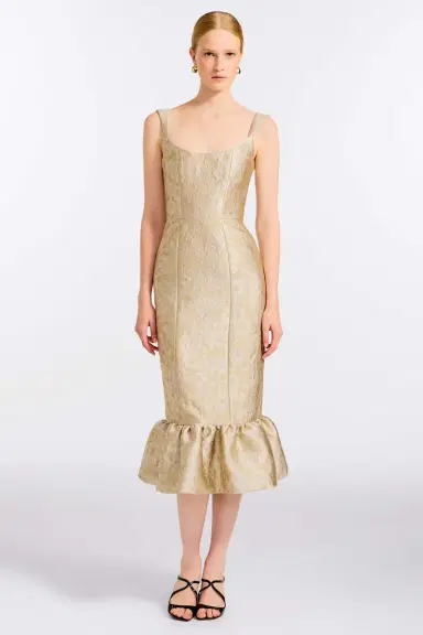 Markarian Ginevra Silver Midi Dress | Thumbnail 2 Markarian Ginevra Silver Midi Dress | Thumbnail 2