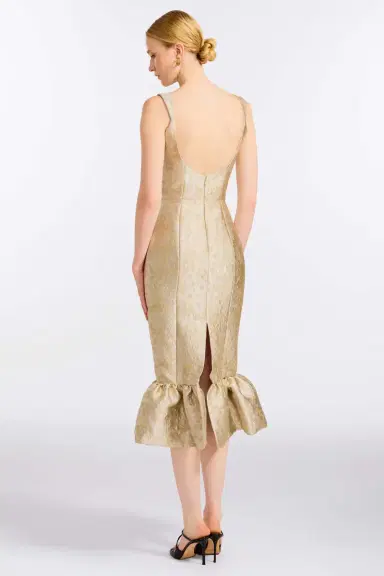 Markarian Ginevra Silver Midi Dress | Thumbnail 4 Markarian Ginevra Silver Midi Dress | Thumbnail 4