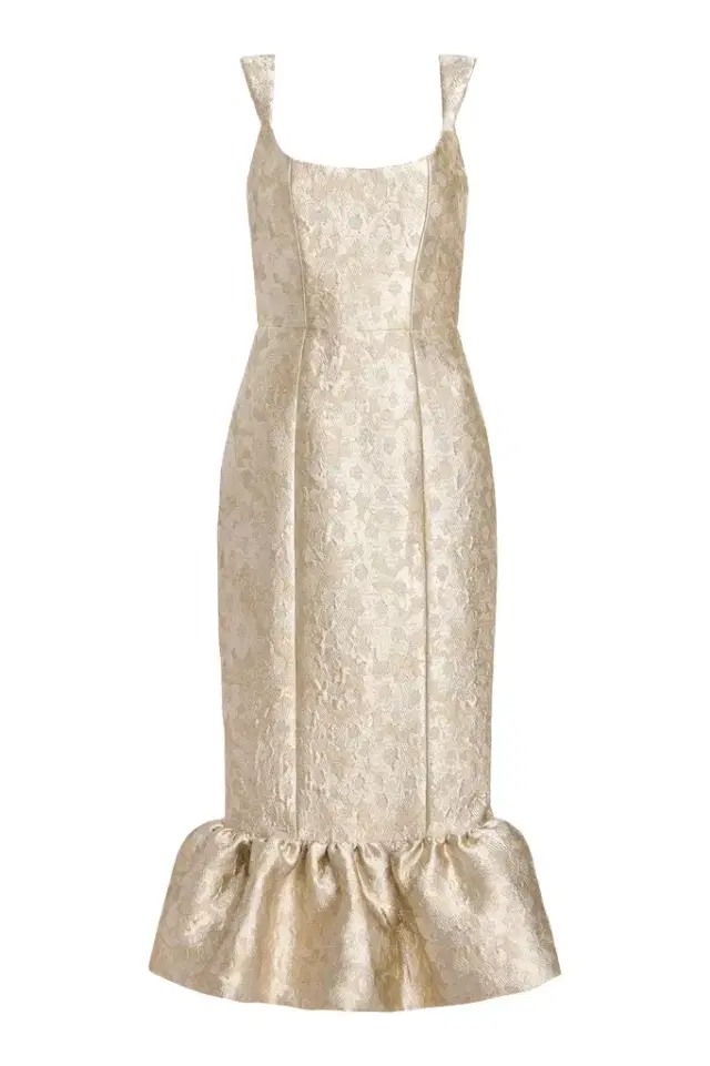 Markarian Ginevra Silver Midi Dress