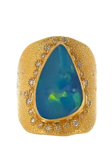 Coomi Opal Diamond Emerald Ring | Thumbnail 1