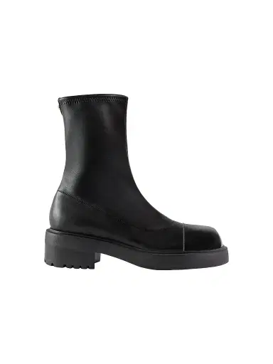 Giuseppe Zanotti Women's Cap Toe Leather Booties | Thumbnail 1