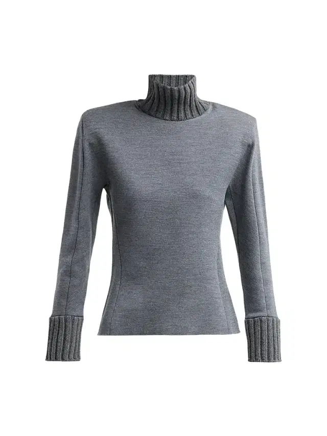Bottega Veneta Women's Turtleneck Double-Knit Wool Long-Sleeve Sweater