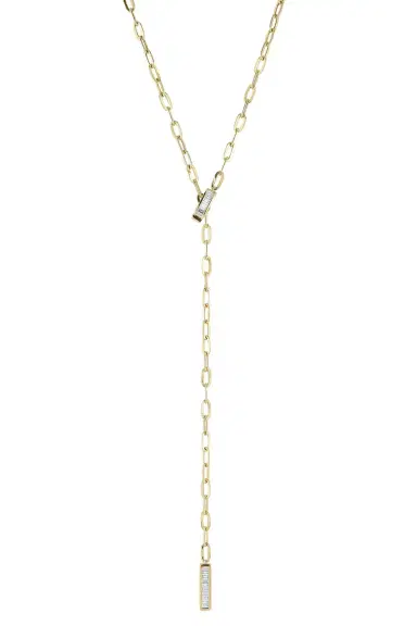 DANA REBECCA DESIGNS Diamond Sadie Pearl Lariat Necklace | Thumbnail 1
