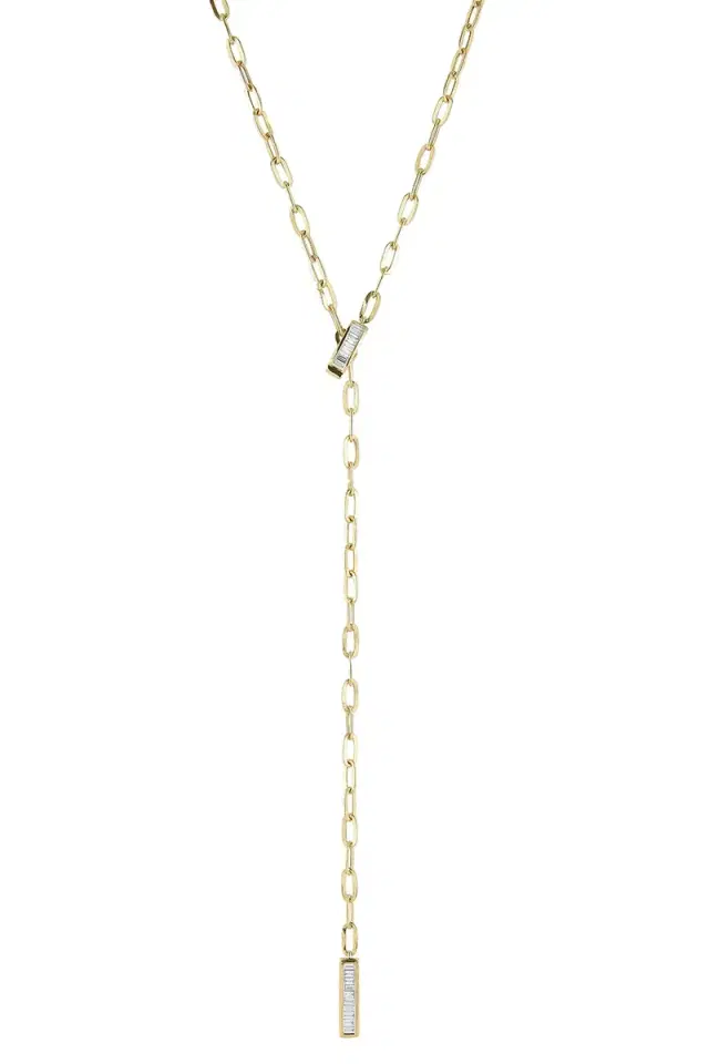 DANA REBECCA DESIGNS Diamond Sadie Pearl Lariat Necklace