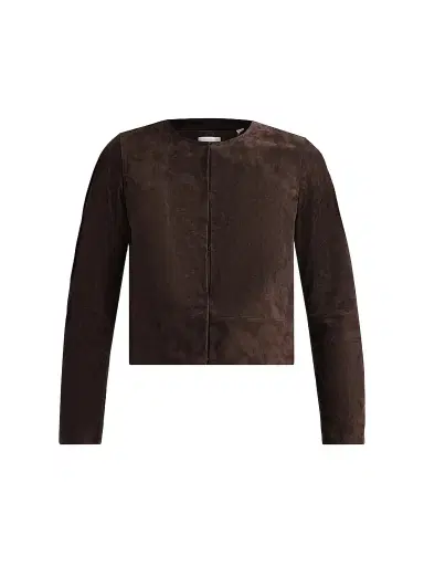 Vince Women's Suede Collarless Jacket | Thumbnail 1