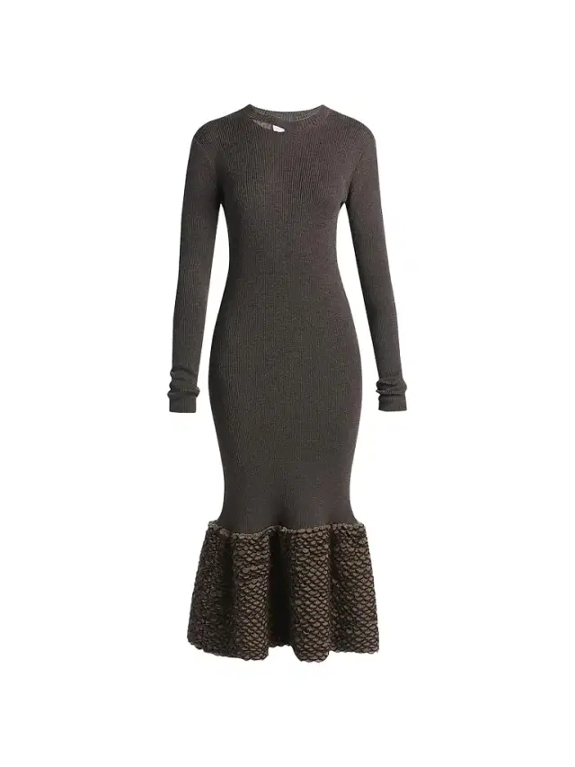 Alexander McQueen Women's Wool Knit Scallop Midi Dress