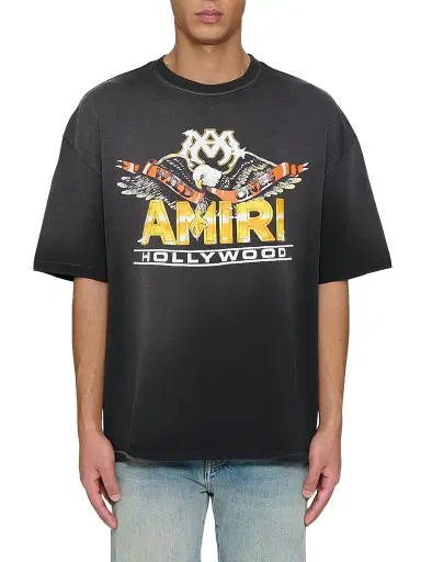 AMIRI Men's Eagle Vintage Skate Cotton Crewneck T-Shirt | Thumbnail 1