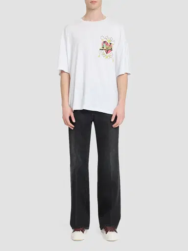 AMIRI Men's Heart Oversized Cotton T-Shirt | Thumbnail 2