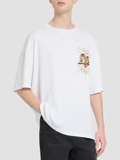 AMIRI Men's Heart Oversized Cotton T-Shirt | Thumbnail 4