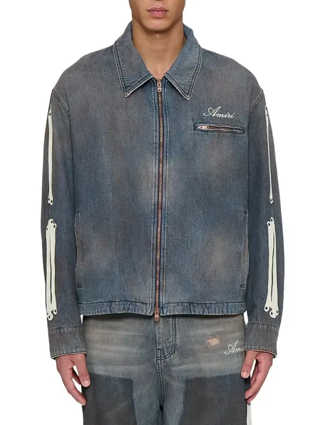 AMIRI Men's Les Bones Denim Jacket