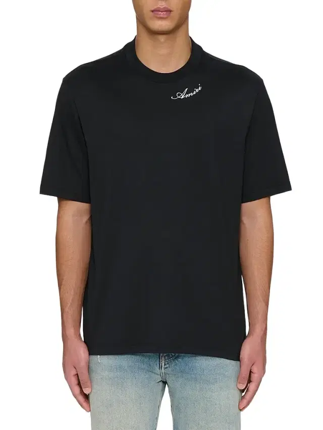 AMIRI Men's Script Logo Crewneck T-Shirt