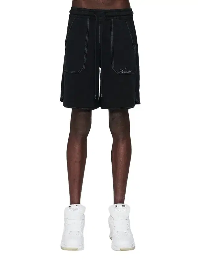 AMIRI Men's Script Linen-Blend Shorts