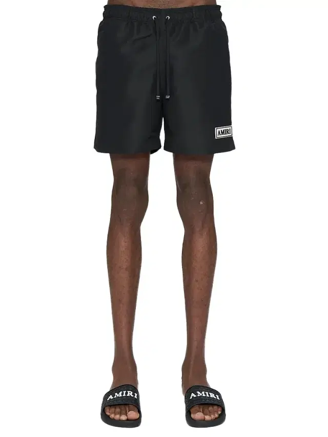 AMIRI Men's Logo Patch Swim Shorts