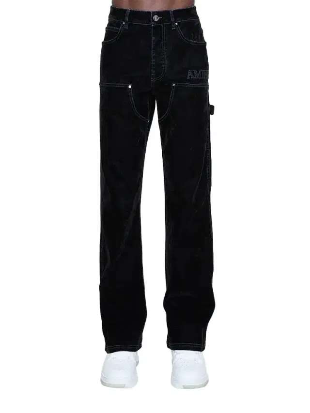 AMIRI Men's Flock Denim Carpenter Jeans