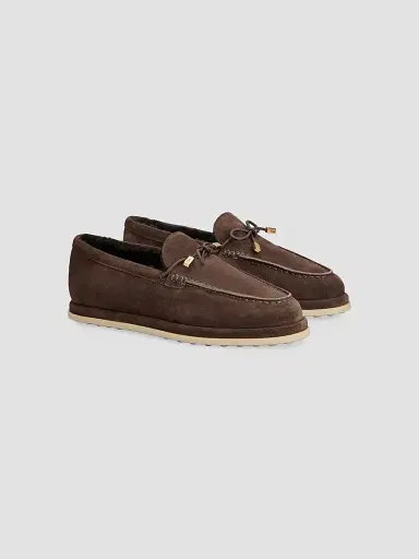 Tod's Women's Shearling-Lined Suede Loafers | Thumbnail 2 Tod's Women's Shearling-Lined Suede Loafers | Thumbnail 2