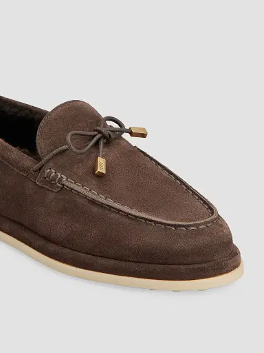 Tod's Women's Shearling-Lined Suede Loafers | Thumbnail 6 Tod's Women's Shearling-Lined Suede Loafers | Thumbnail 6