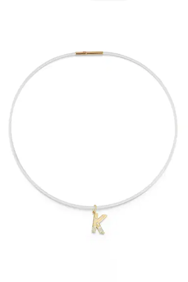 DANA REBECCA DESIGNS White Silicone Cord Necklace | Thumbnail 3