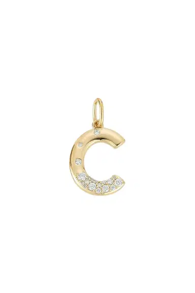 DANA REBECCA DESIGNS Diamond Cynthia Rose Initial Charm | Thumbnail 3