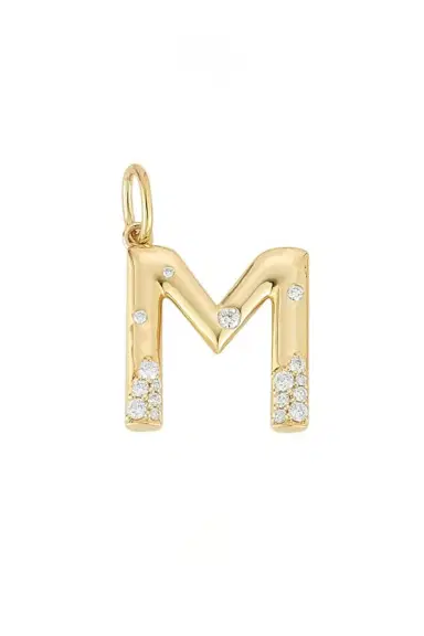 DANA REBECCA DESIGNS Diamond Cynthia Rose Initial Charm | Thumbnail 4