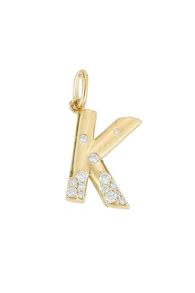 DANA REBECCA DESIGNS Diamond Cynthia Rose Initial Charm | Thumbnail 5