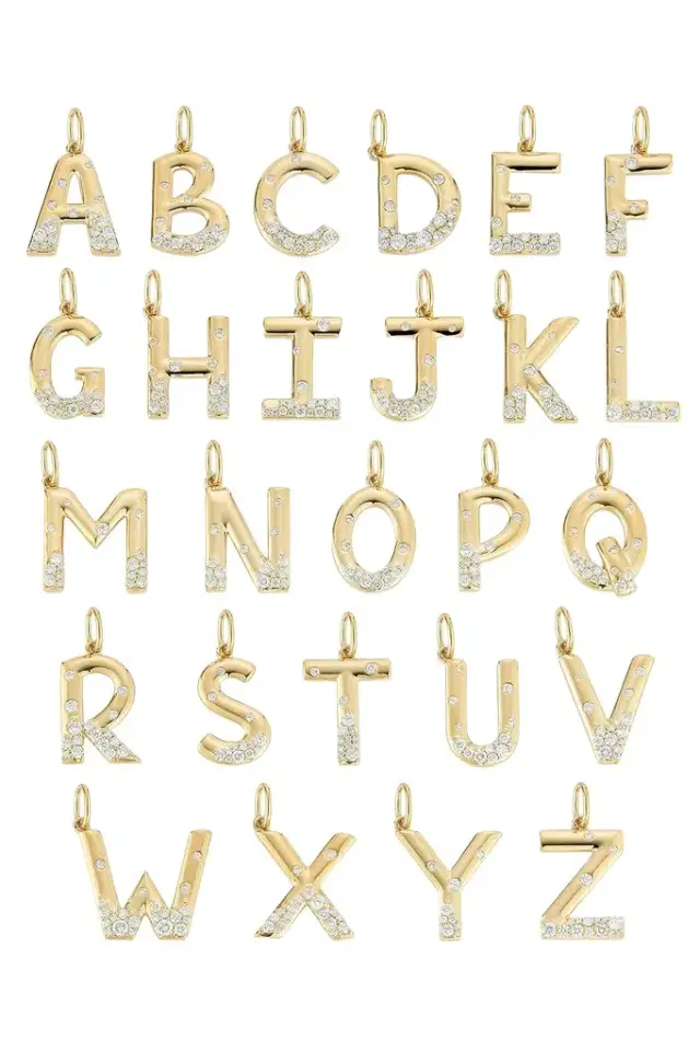 DANA REBECCA DESIGNS Diamond Cynthia Rose Initial Charm