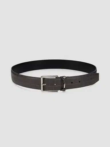 Christian Louboutin Men's Chambeliss Patinated Leather Belt | Thumbnail 2 Christian Louboutin Men's Chambeliss Patinated Leather Belt | Thumbnail 2