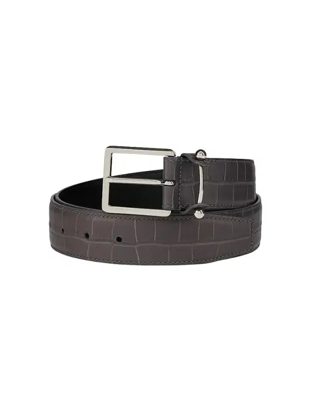 Christian Louboutin Men's Chambeliss Patinated Leather Belt
