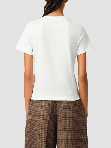 AMI PARIS Women's Logo Cotton T-Shirt | Thumbnail 4 AMI PARIS Women's Logo Cotton T-Shirt | Thumbnail 4