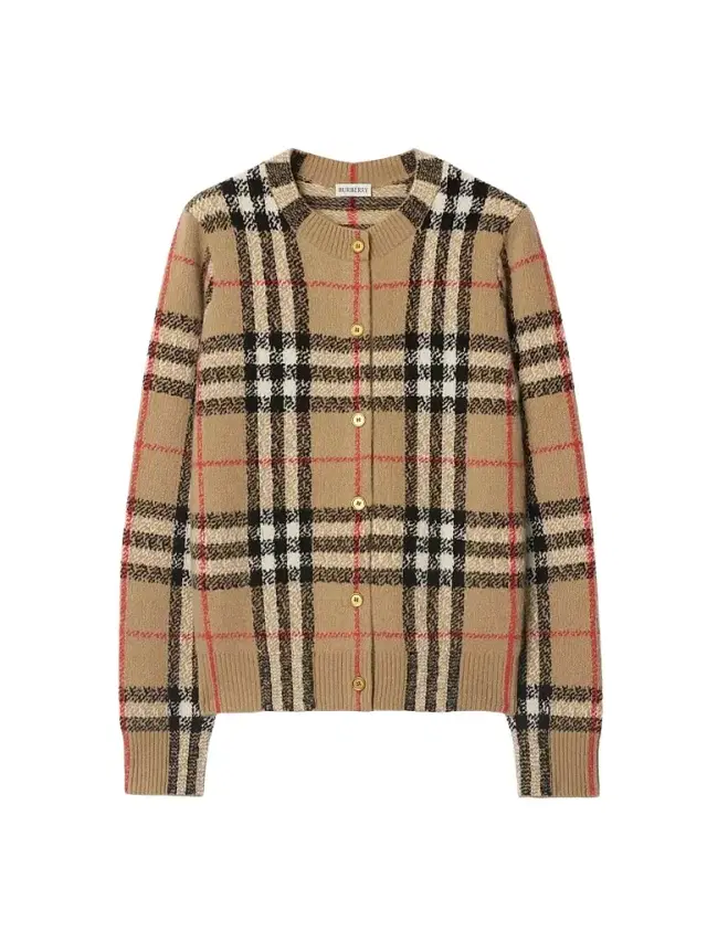 Burberry Women's Check Cashmere Cardigan
