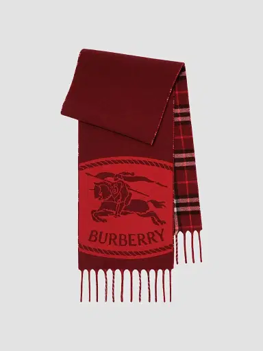 Burberry Women's Check Cashmere Reversible Scarf | Thumbnail 2