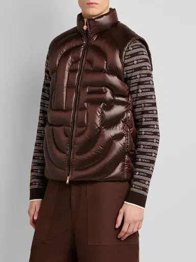 Casablanca Men's Quilted Nylon Puffer Vest | Thumbnail 4 Casablanca Men's Quilted Nylon Puffer Vest | Thumbnail 4