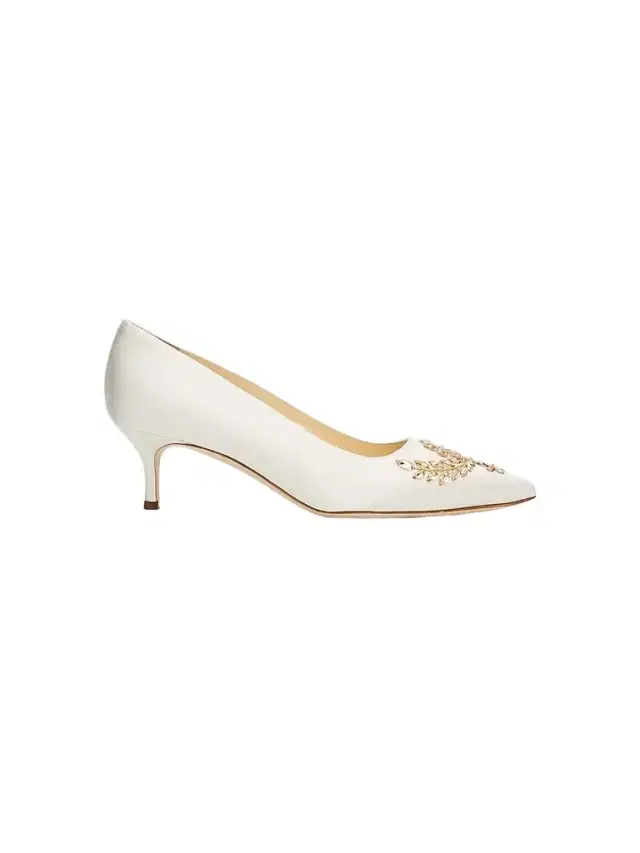 Manolo Blahnik Women's Pasadislo Embellished Satin Pumps