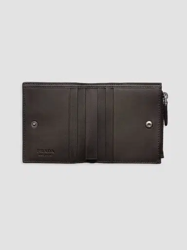 Prada Men's Small Leather Wallet | Thumbnail 2 Prada Men's Small Leather Wallet | Thumbnail 2