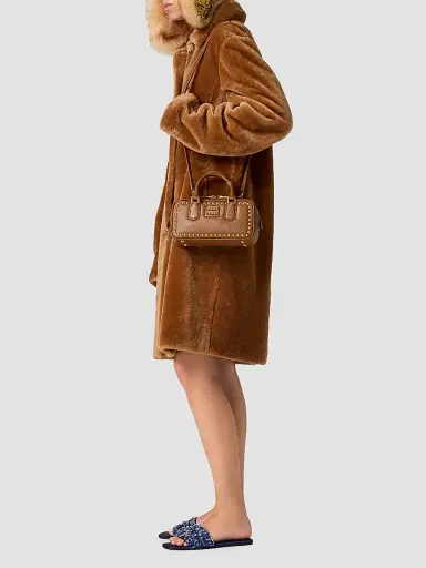 Miu Miu Women's Arcadie Studded Leather Top Handle Bag | Thumbnail 2 Miu Miu Women's Arcadie Studded Leather Top Handle Bag | Thumbnail 2