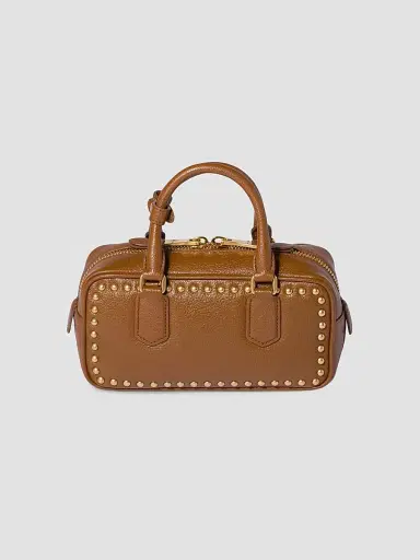 Miu Miu Women's Arcadie Studded Leather Top Handle Bag | Thumbnail 5 Miu Miu Women's Arcadie Studded Leather Top Handle Bag | Thumbnail 5