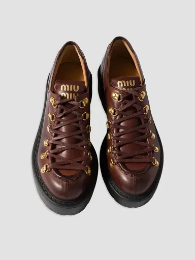 Miu Miu Women's Leather Boots | Thumbnail 2