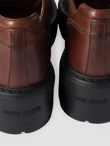 Miu Miu Women's Leather Boots | Thumbnail 3
