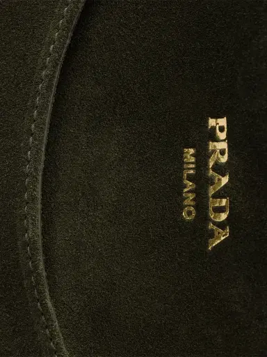 Prada Women's Carry Mini Suede Handbag | Thumbnail 5 Prada Women's Carry Mini Suede Handbag | Thumbnail 5