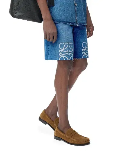 Loewe Men's Anagram Denim Shorts | Thumbnail 2 Loewe Men's Anagram Denim Shorts | Thumbnail 2