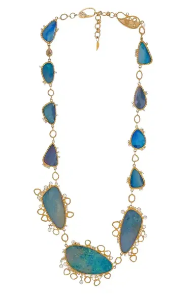 Coomi Opal Diamond Hand Painted Necklace | Thumbnail 1