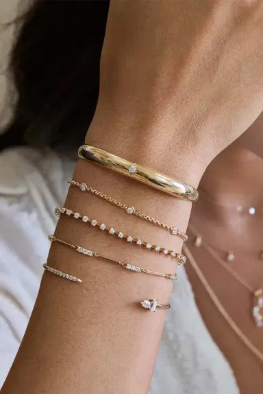 Zoë Chicco Diamond Dash Tennis Bracelet | Thumbnail 2
