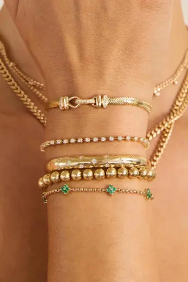 Zoë Chicco Diamond Dash Tennis Bracelet | Thumbnail 4