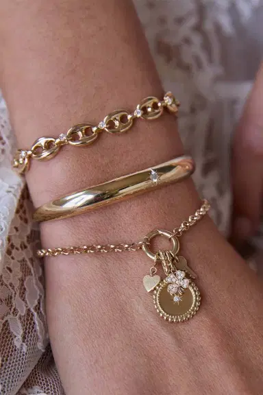 Zoë Chicco Diamond Mariner Link Bracelet | Thumbnail 2